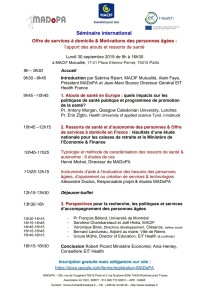 Programme du Seminaire avec lien d'inscription